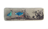 Recycled Wood and Paua Shell Pukeko Art - ShopNZ