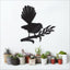 NZ Fantail on Flax Wall Panel or Mirror