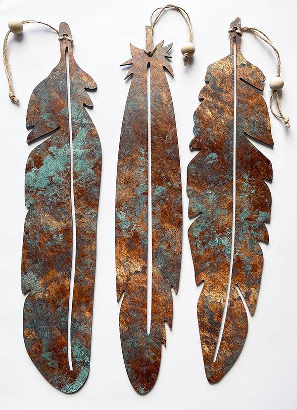 NZ Made Copper Feathers Set - ShopNZ