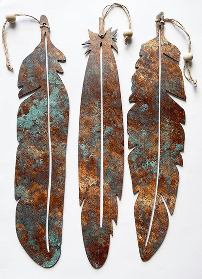 NZ Made Copper Feathers Set - ShopNZ