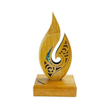NZ Maori Roimata Koru Pacific Rimu Sculpture Trophy - ShopNZ