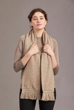 NZ Merino Possumsilk Scarf with Fringe - ShopNZ