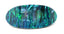 NZ Paua Shell Oval Barrette Hairclip