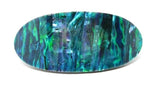 NZ Paua Shell Oval Barrette Hairclip - ShopNZ