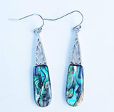 Pretty Filigree Paua Shell Earrings - ShopNZ