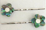 Paua Flower Hair Bobby Pins - ShopNZ