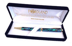 Quality NZ Paua Shell Pen in Velvet Box - ShopNZ