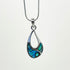Pretty Offset Teardrop Paua Necklace - ShopNZ