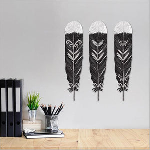 NZ Huia Feathers Wall Art Set - ShopNZ