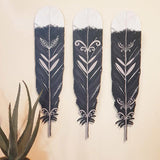 NZ Huia Feathers Wall Art Set - ShopNZ