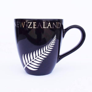Large NZ Silver Fern Coffee or Soup Mug - ShopNZ