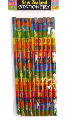 Pack of 10 NZ Sheep and Kiwi Pencils - ShopNZ