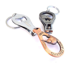 NZ Keychain Bottle Opener Nail Clipper and File - ShopNZ