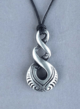 Pewter Maori Triple Twist Friendship Pendant - ShopNZ