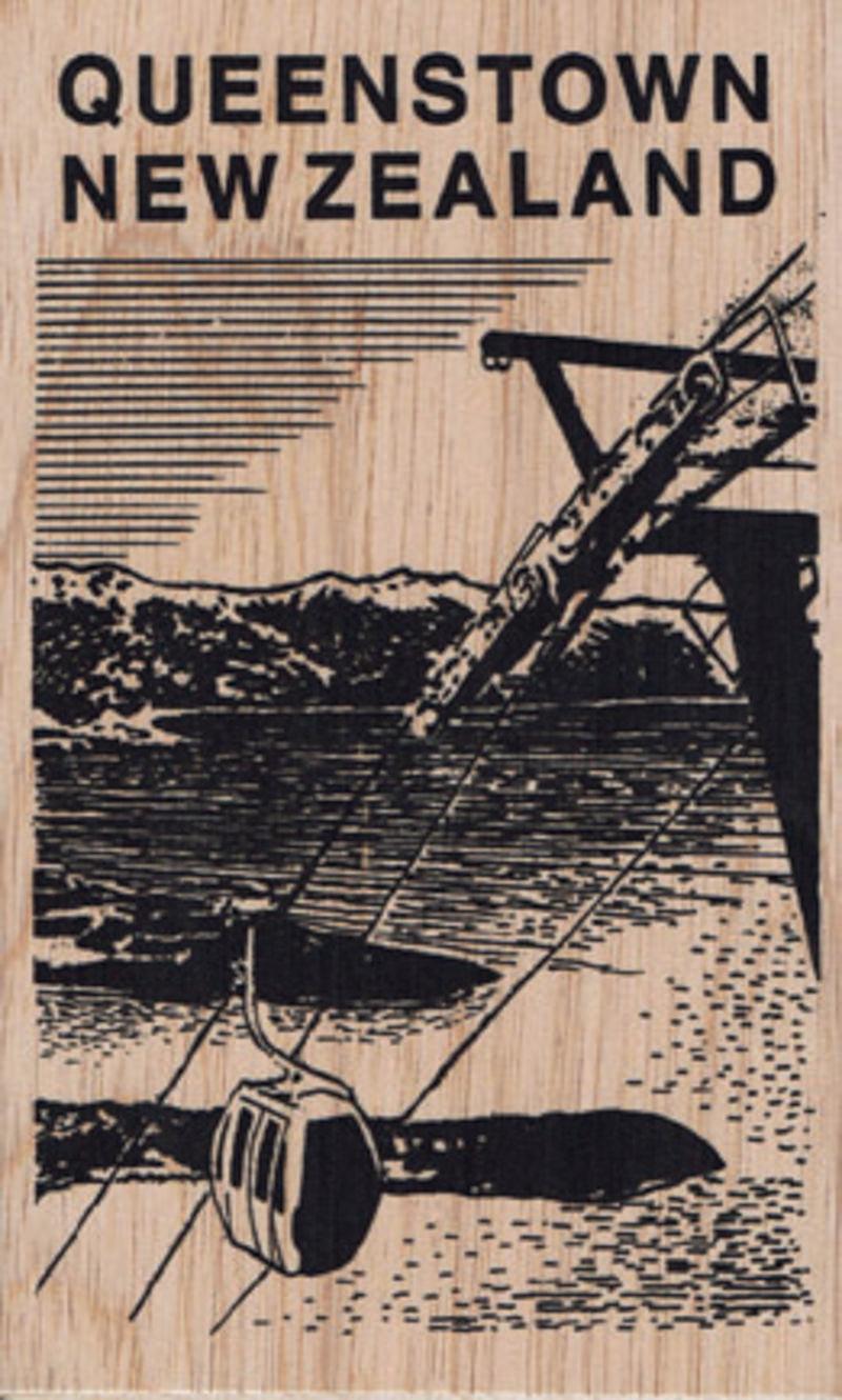 Queenstown Gondola NZ Wooden Postcard - ShopNZ
