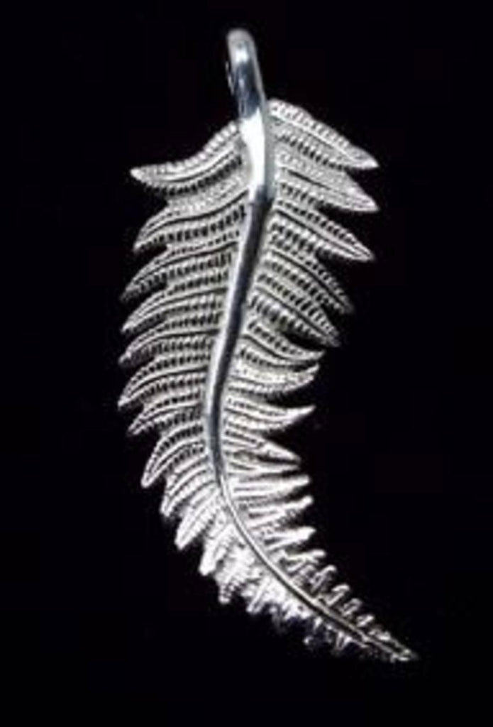 Sterling Silver NZ Silver Fern Necklace - ShopNZ