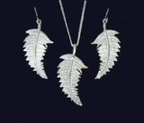 Sterling Silver NZ Fern Earrings or Necklace - ShopNZ