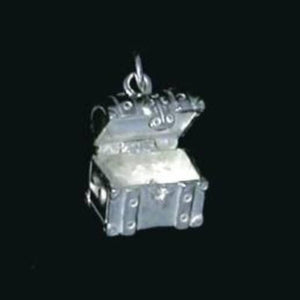 Sterling Silver Treasure Chest Charm - ShopNZ