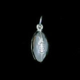 Sterling Silver Rugby Ball Charm or Earrings - ShopNZ