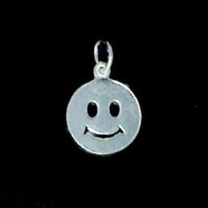 Sterling Silver Happy Face Charm or Earrings - ShopNZ