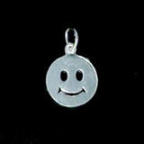 Sterling Silver Happy Face Charm or Earrings - ShopNZ