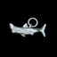 Sterling Silver Shark Charm