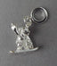 Sterling Silver Snow Boarder Charm
