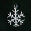 Sterling Silver Snowflake Charm  or Earrings