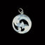 Sterling Silver Triple Koru Charm or Earrings