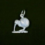 Sterling Silver Little Brown Kiwi Charm or Earrings - ShopNZ