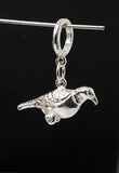 Sterling Silver Kereru Wood Pigeon Charm - ShopNZ