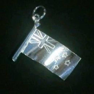 Sterling Silver NZ Flag Charm or Earrings - ShopNZ