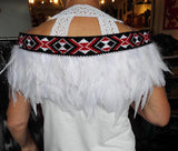 Short White Ceremonial or Wedding Korowai - ShopNZ