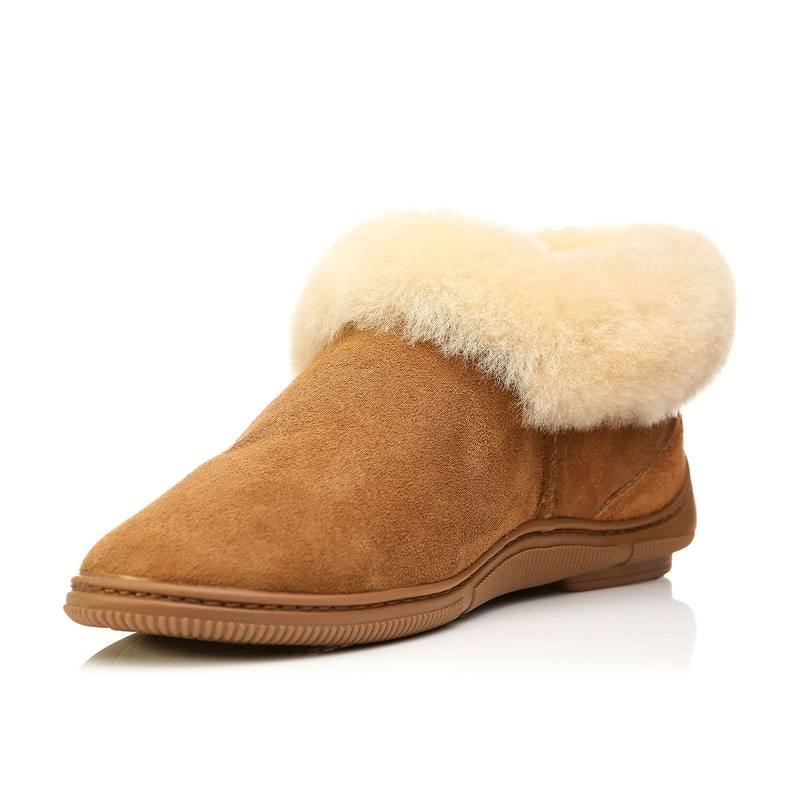 Woobling Men's Winter Warm Ankle Boots Slippers Plush Indoor Floor Thermal  Shoes Non-Slip - Walmart.com