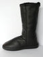 NZ Black Leather and Sheepskin Ugg Boots