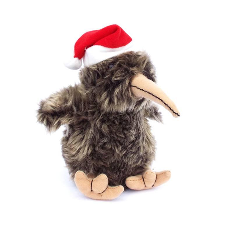 Singing Xmas Kiwi Santa Soft Toy - ShopNZ