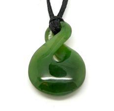 Small Greenstone Maori Twist Necklace – ShopNZ - Main Image
