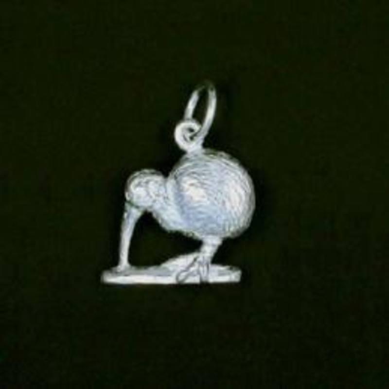 Sterling Silver Kiwi Bird Charm or Earrings - ShopNZ