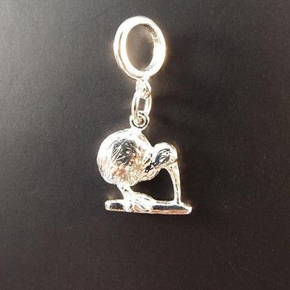Sterling Silver Kiwi Bird Charm or Earrings - ShopNZ