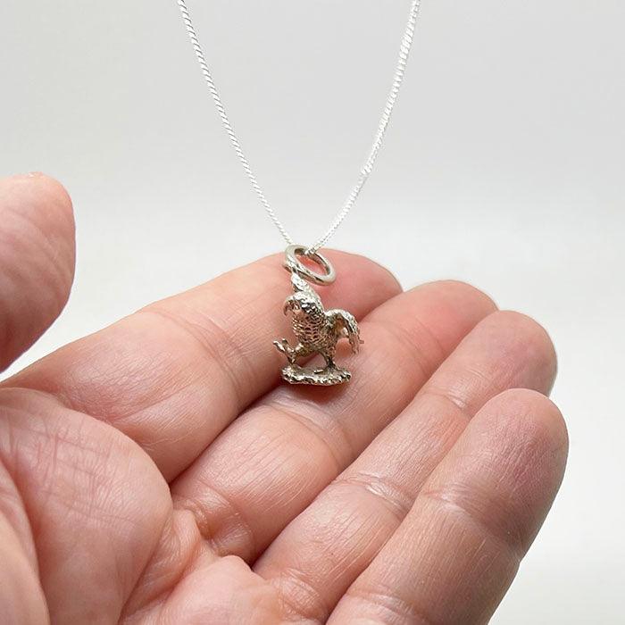 Sterling Silver NZ Kea Bird Necklace - ShopNZ