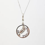 Sterling Silver NZ Map Charm or Necklace - ShopNZ