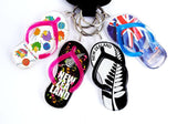 Pack of 4 Souvenir NZ Jandal Keyrings - ShopNZ