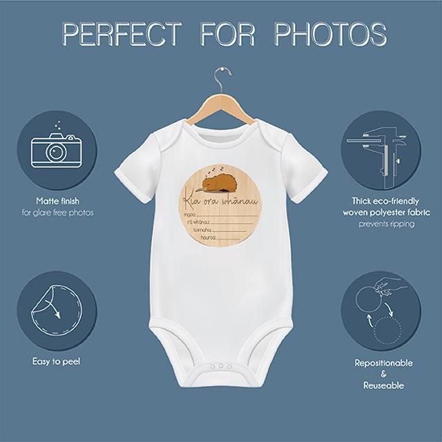 Te Reo Maori Baby Milestone Discs for Photography - ShopNZ