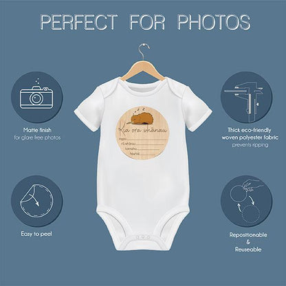 Te Reo Maori Baby Milestone Discs for Photography - ShopNZ