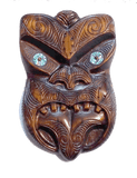 Heavily Carved Extra Large Maori Tiki Mask - ShopNZ