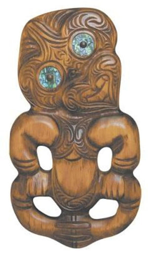 Large Wood Maori Tiki - ShopNZ