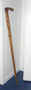 Maori Walking Stick with Curved Handle and Tiki Carving