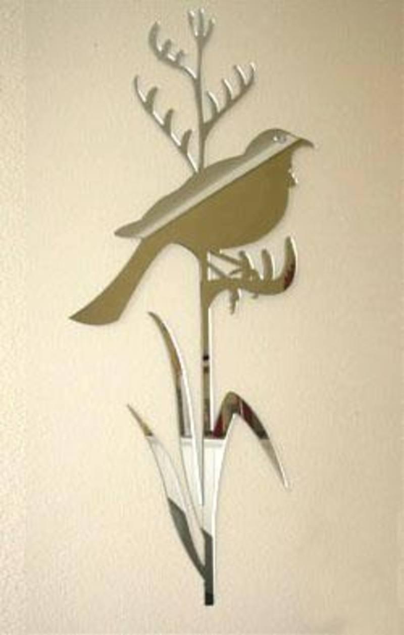 Tui on Tall Flax Acrylic Mirror or Panel - ShopNZ