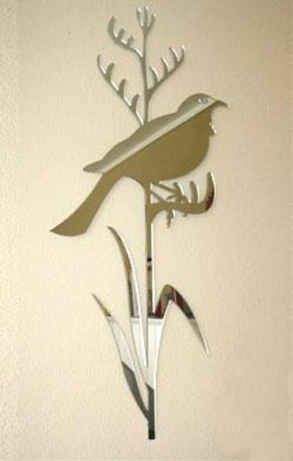 Tui on Tall Flax Acrylic Mirror or Panel - ShopNZ
