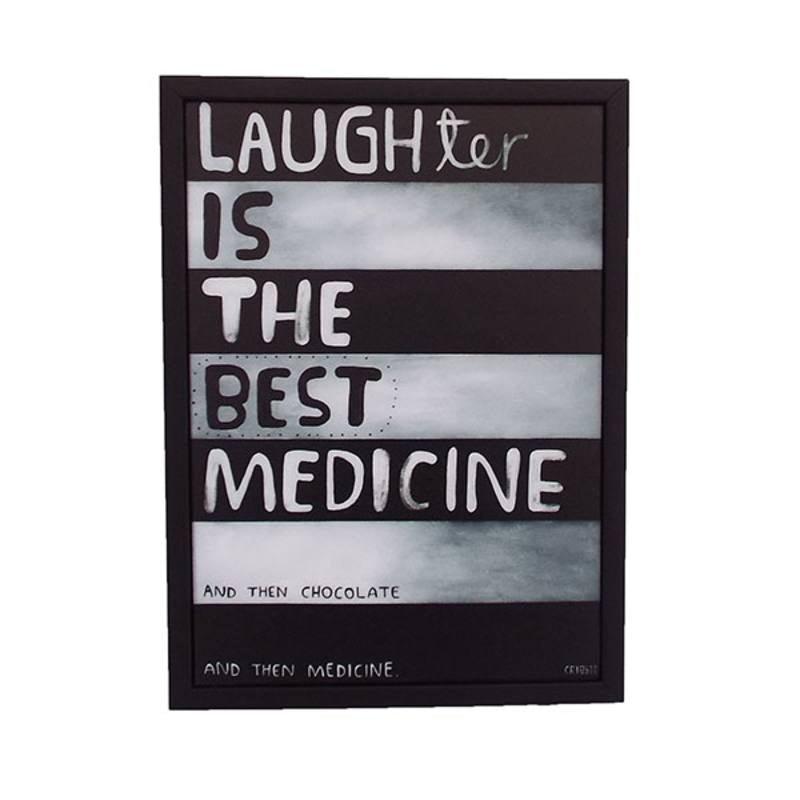 Laughter Is The Best Medicine Art Print - ShopNZ